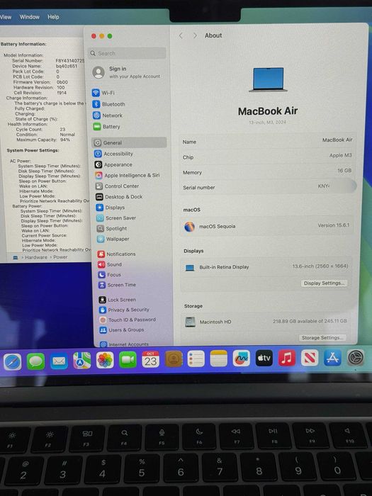 MacBook Air 13.6" M3 16\256 GB