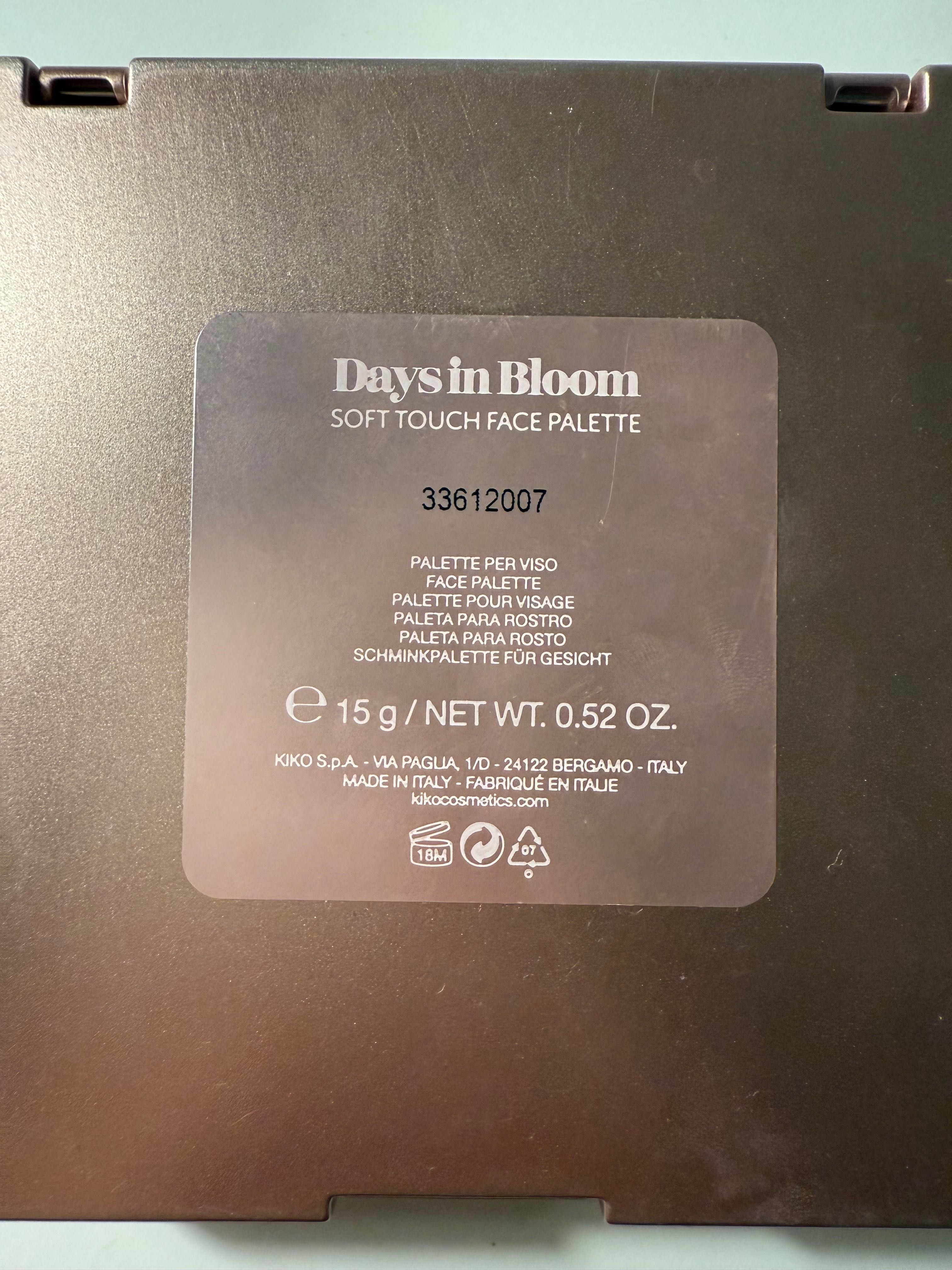 Kiko days in bloom paleta do konturowania twarzy