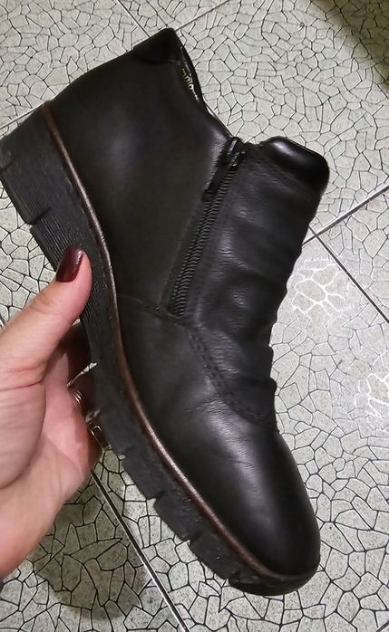Теплые кожаные ботинки "Rieker"/Германия/38р.