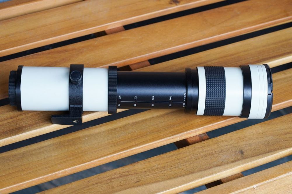 Andoer 420-800mm F/8.3-16 HD супертелефото ручной зум-объектив с крепл