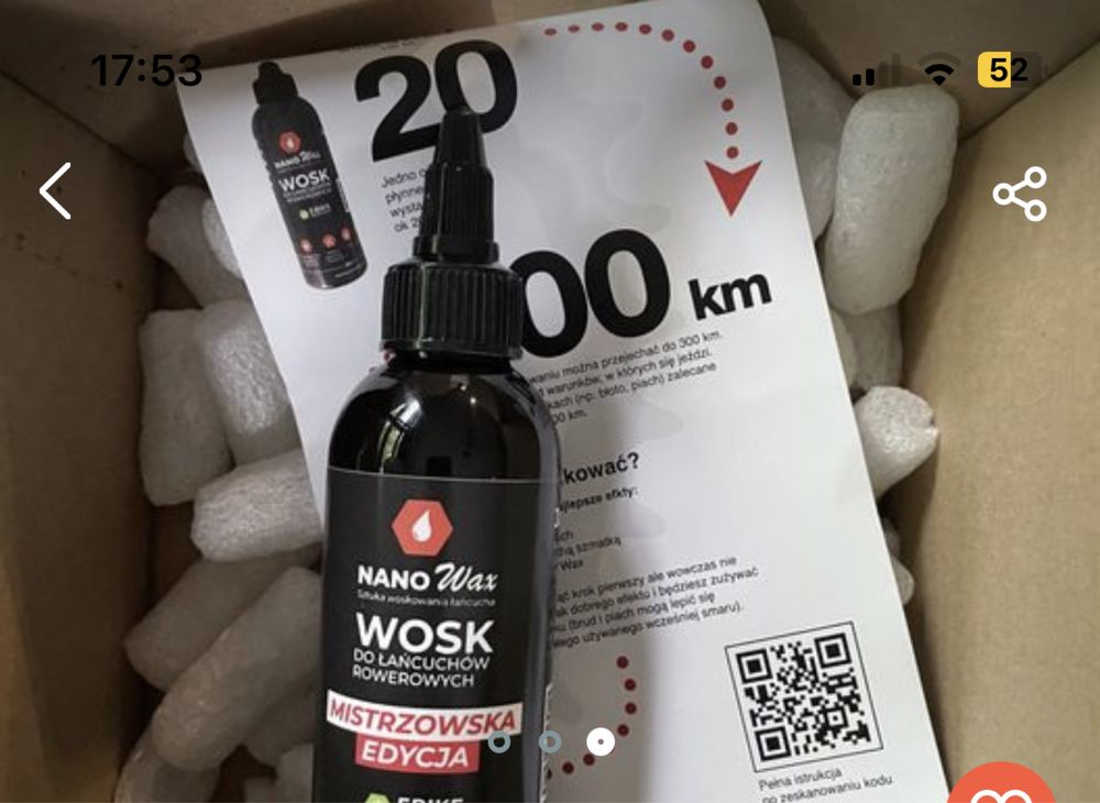 Wosk do łańcucha nanowax okazja