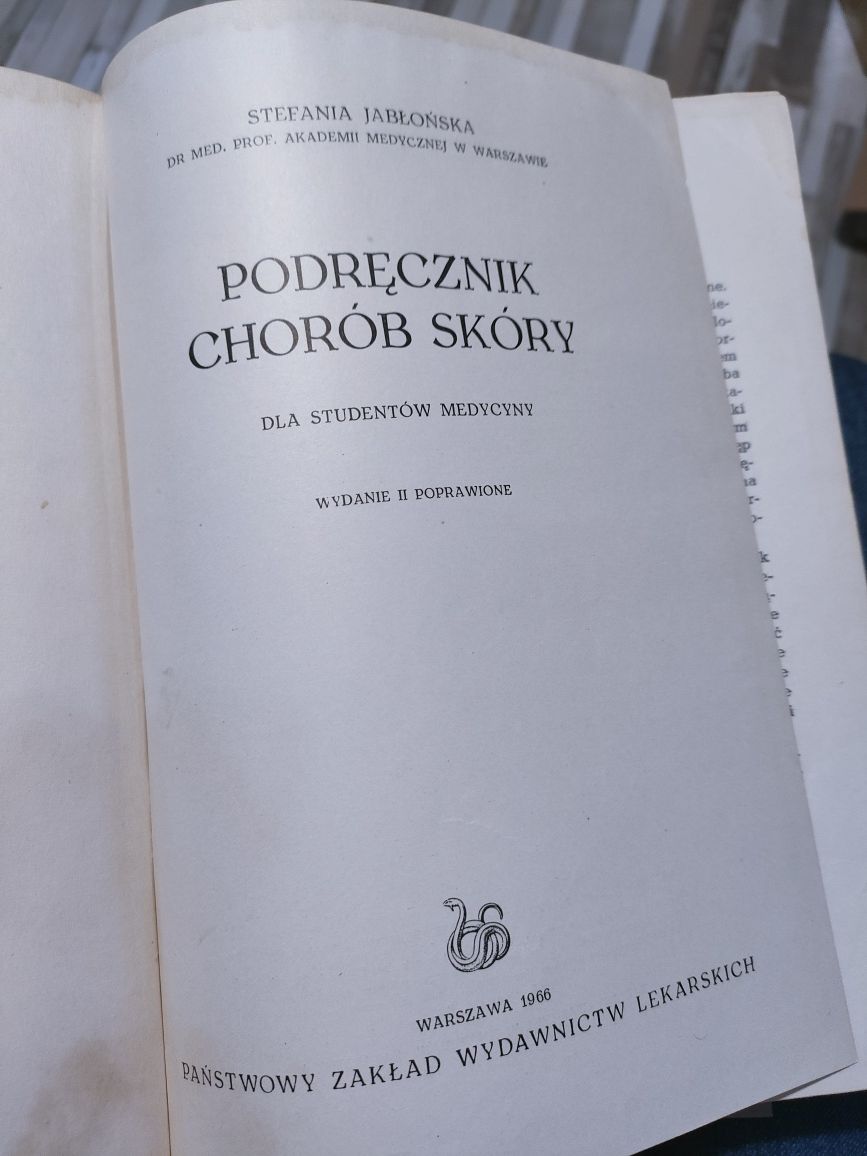 Podręcznik chorób skóry Jabłońska pzel