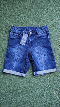 Nowe - Spodenki krótkie jeansy rozmiar 134
