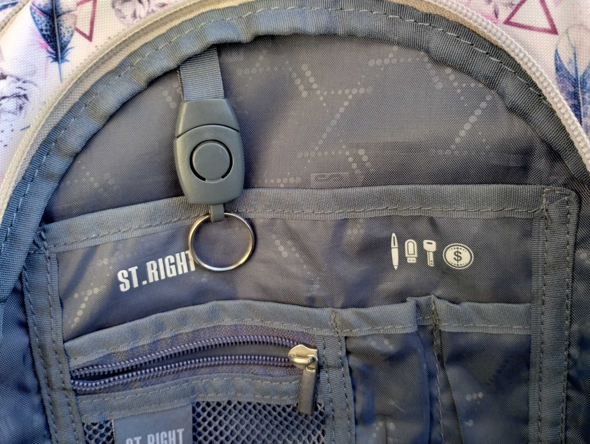 Plecak szkolny St. Right Piórka Boho