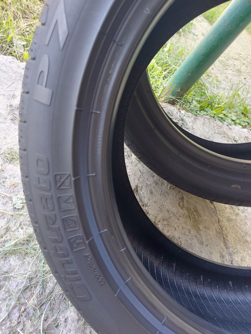 225/45 R17 91Y Pirelli пара шин 2колеса 7+мм.