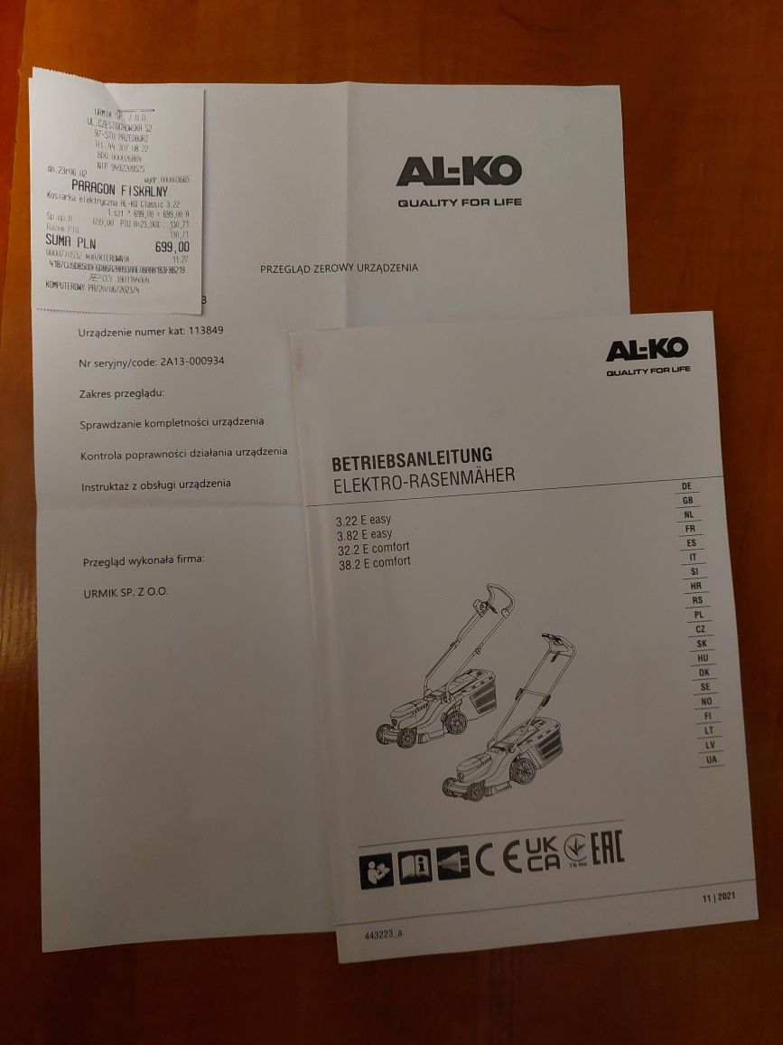 Kosiarka Alko 3.22 E easy elektryczna