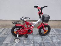 Rowerek do nauki jazdy z kołami bocznymi 12 cali dyzio