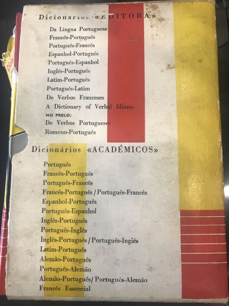 Dicionário da Língua Portuguesa 1975 5 edição