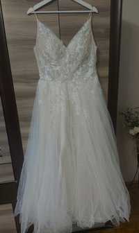 Suknia ślubna w stylu rustykalnym - Boho 2022- rozmiar 40-42