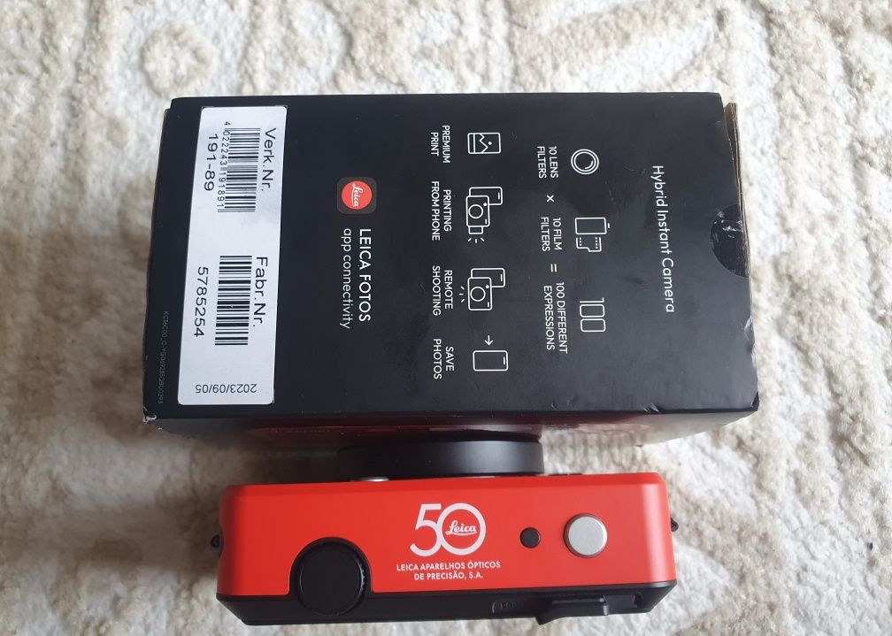 Câmara Instantânea Leica Sofort 2 – Edição Comemorativa, Como Nova!