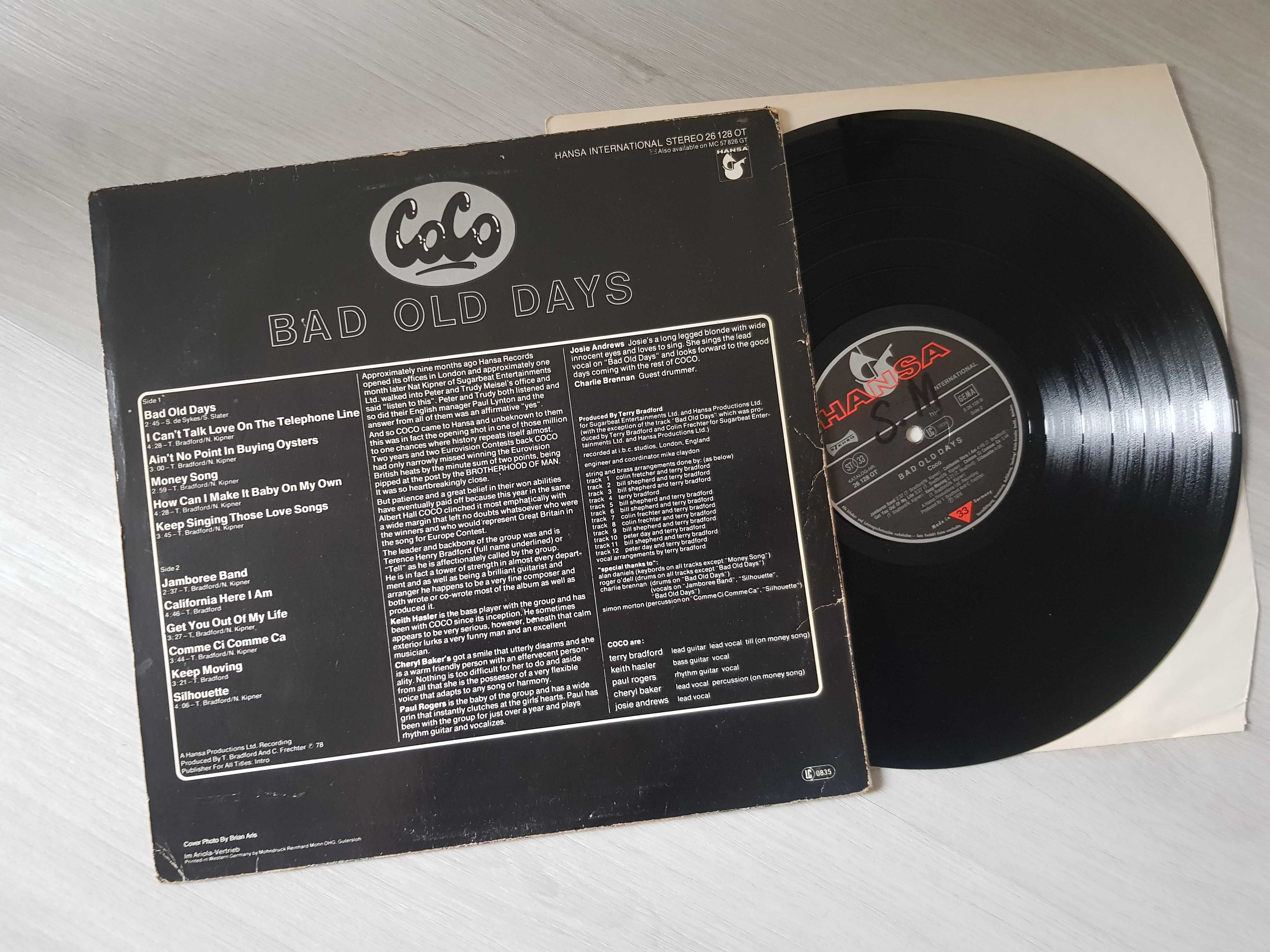 Coco – Bad Old Days LP*4033