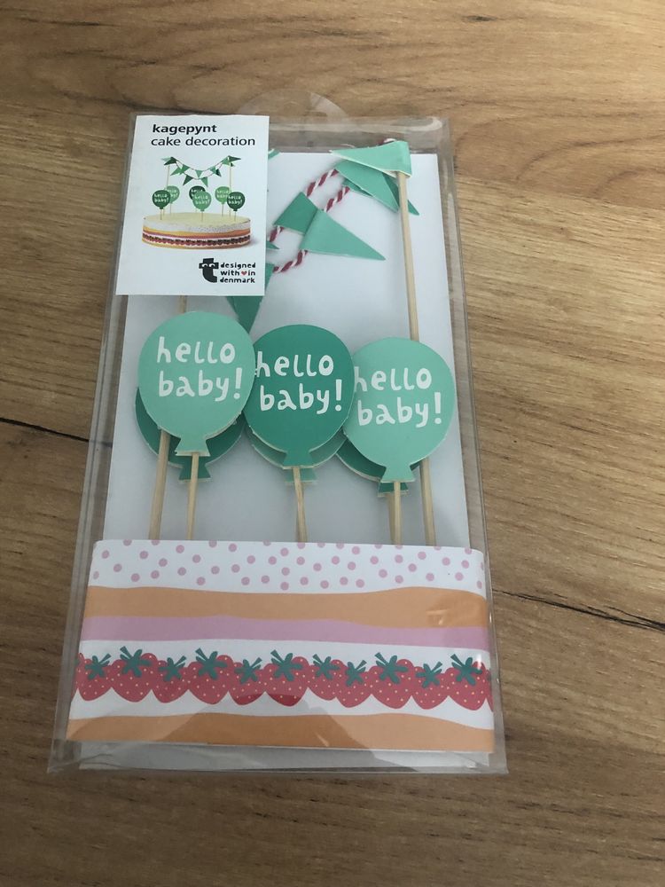 Dekoracja do toru ciasta topper chrzciny baby shower