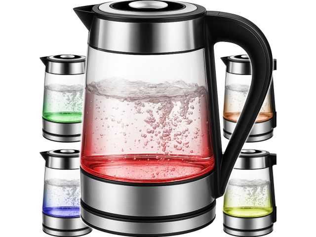 Duży Czajnik Elektryczny 1,7l Regulacja Temperatury Podświetlany 2200W