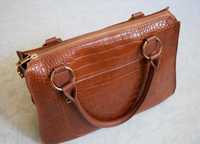 Новая сумка карамельно-коричневого цвета, рыжая сумка коричневая
