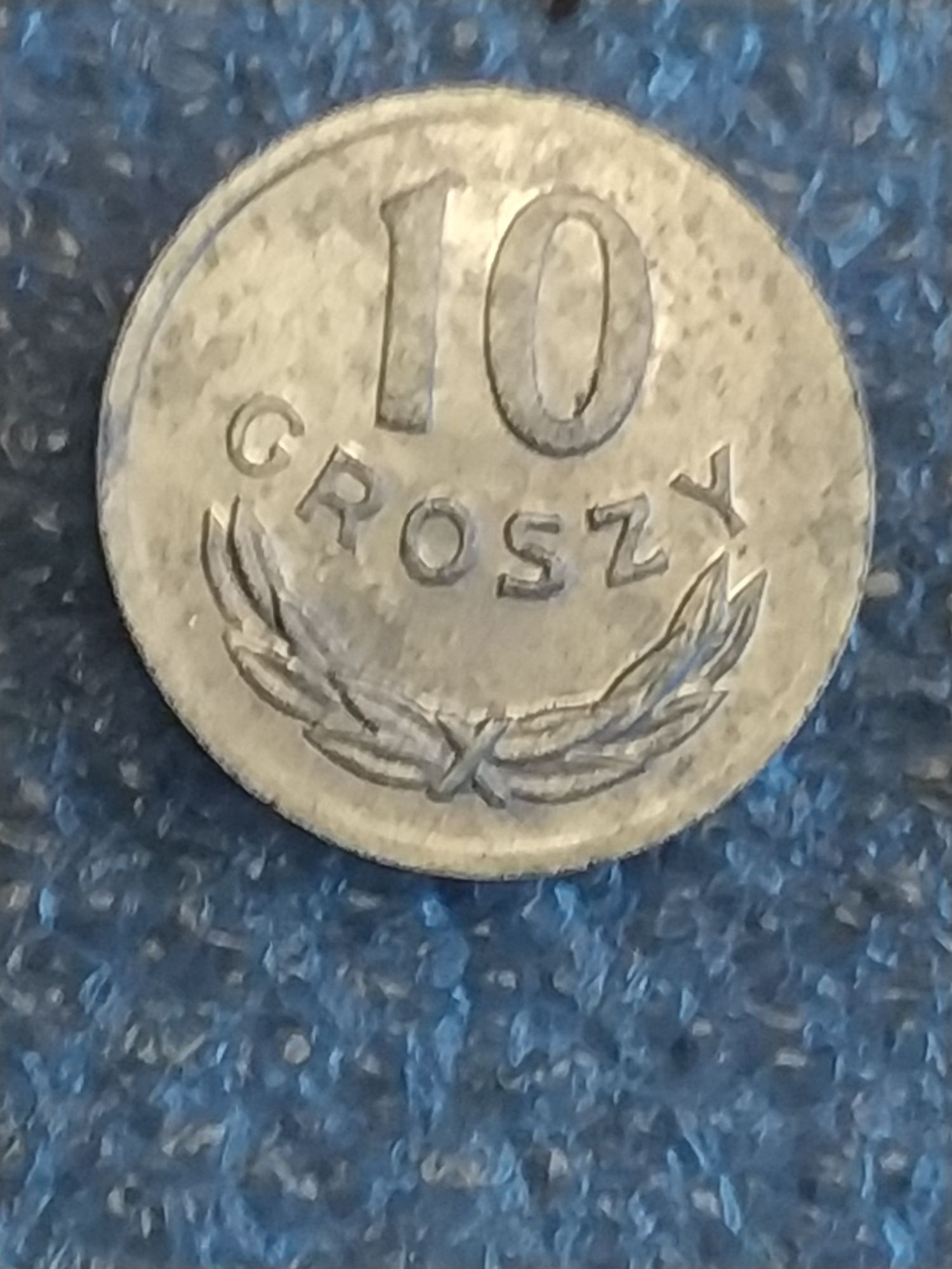 10 groszy POLSKA PRL 1980r. ciekawy destrukt