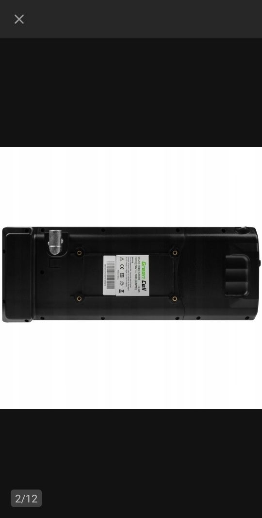 Bateria do Rowera Elekytycznego 36V E-BIKE 12AH 432WH Na Bagażnik