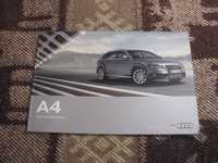 Рекламный проспект буклет каталог Audi A4 2009