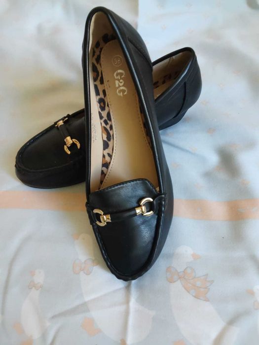 Pantofle damskie/ mokasyny,  rozm.38, NOWE