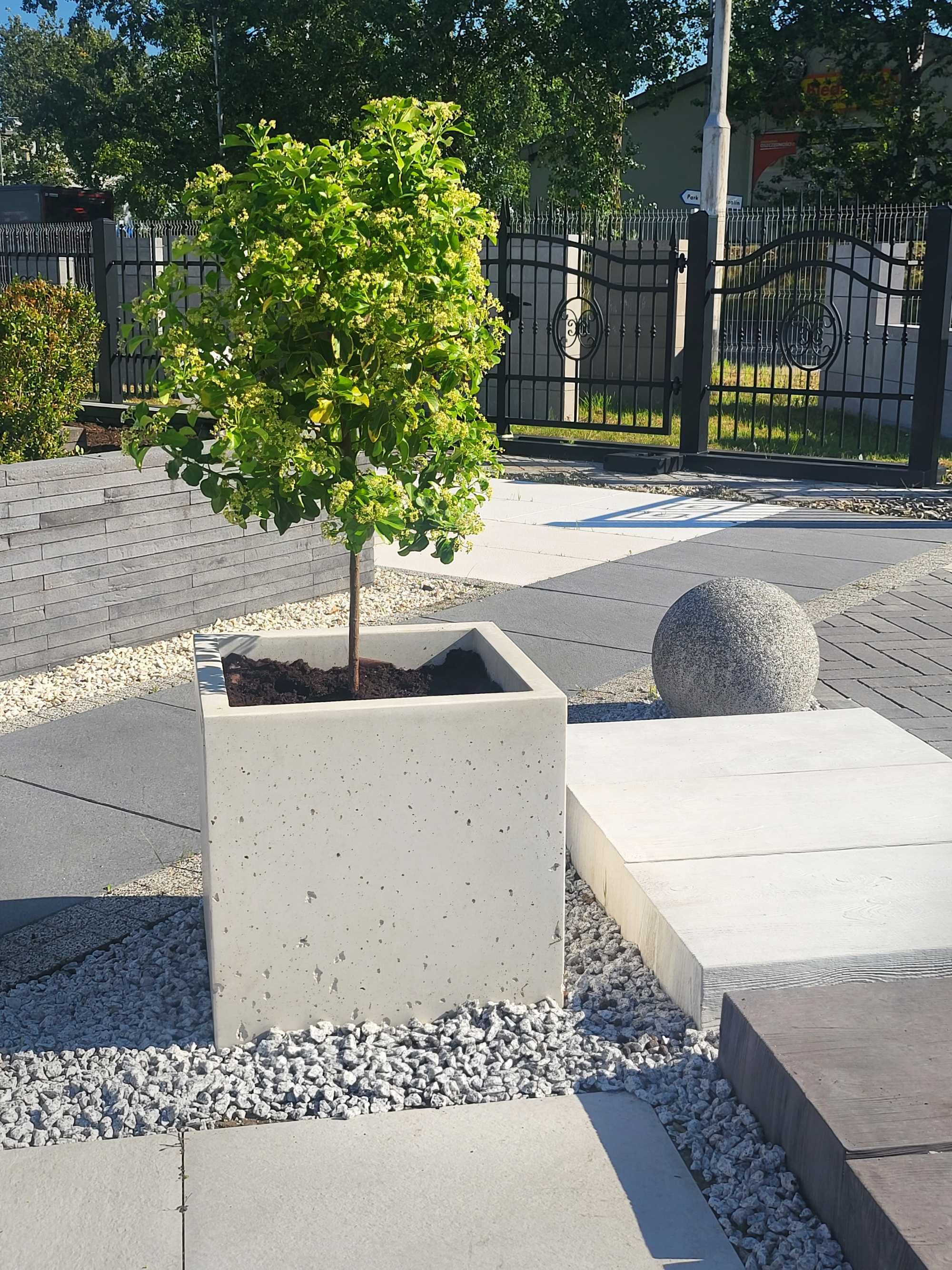Donica betonowa 50x50x50 cm, beton architektoniczny PRODUCENT!