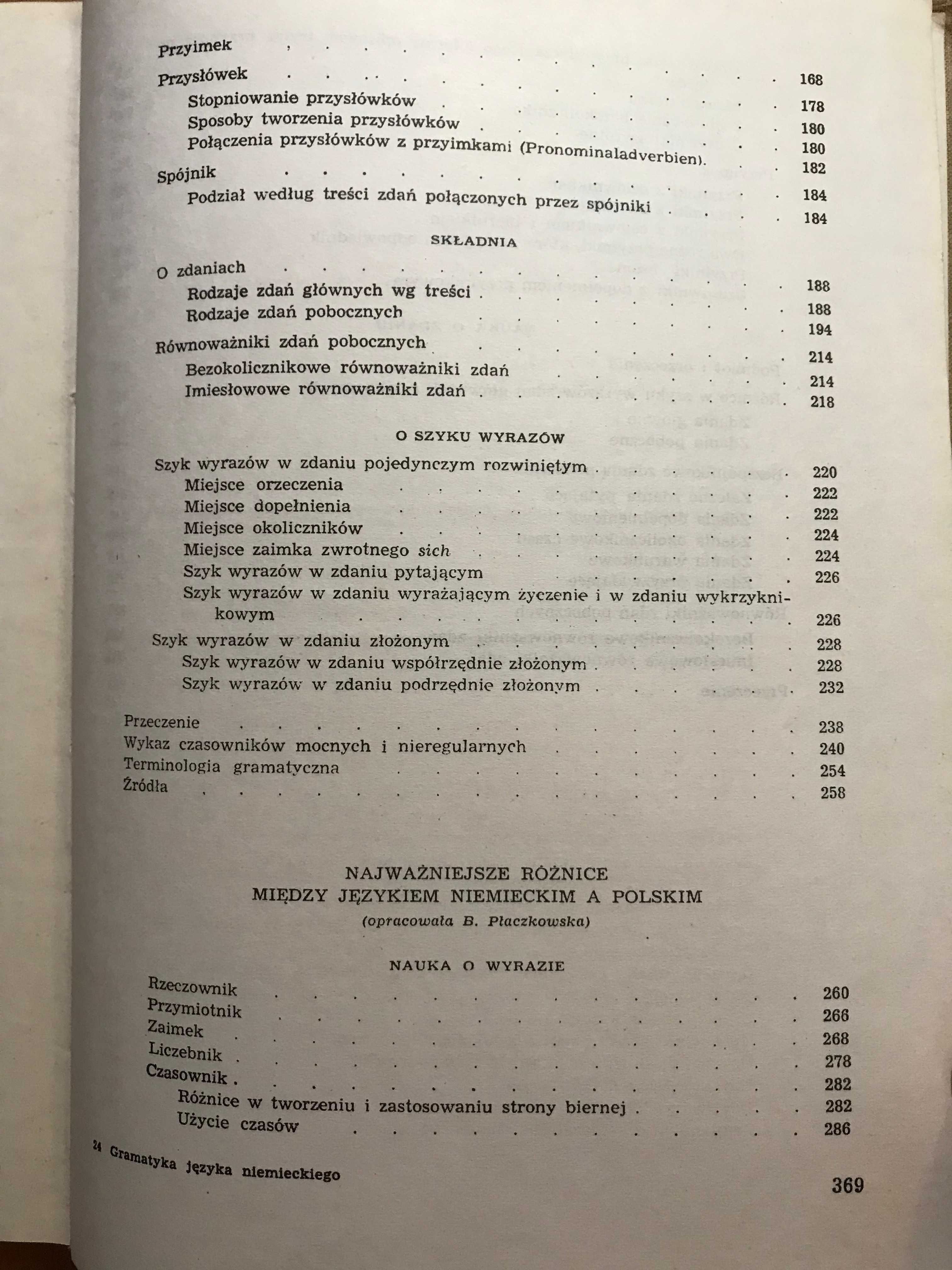 Zwięzła gramatyka języka niemieckiego Dewitzowa Płaczkowska 1958r