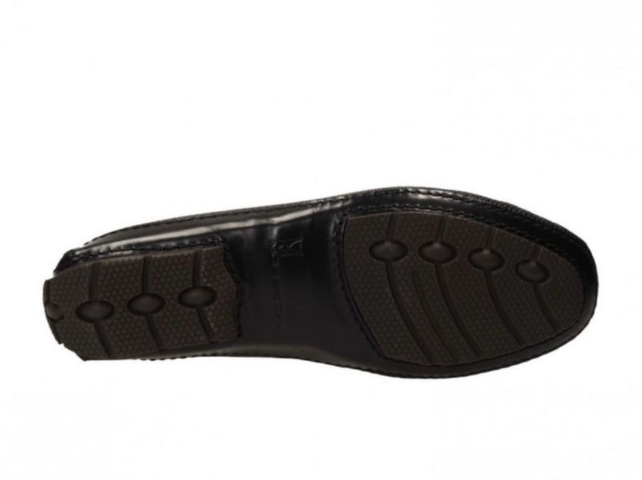 Moreschi мокасини, шкіра з перфорацією, чорні, 42,5 (Baldinini)