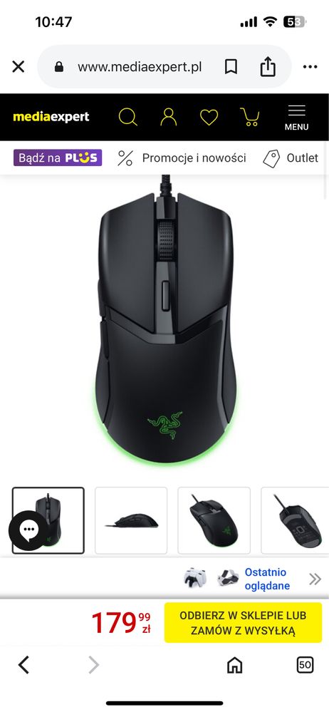 Nowa myszka Razer Cobra przewodowa