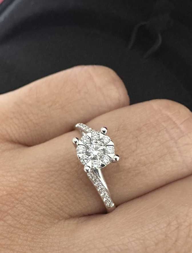 Anel de diamante original – samra dubai – com fatura