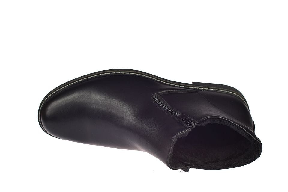 Buty męskie ocieplane botki na suwak sztyblety B-4-0707 rozm. 43