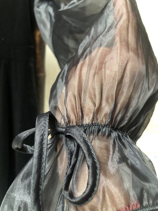 Vestido preto em veludo