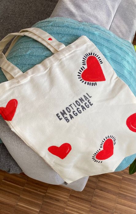 Tote bag pintado à mao