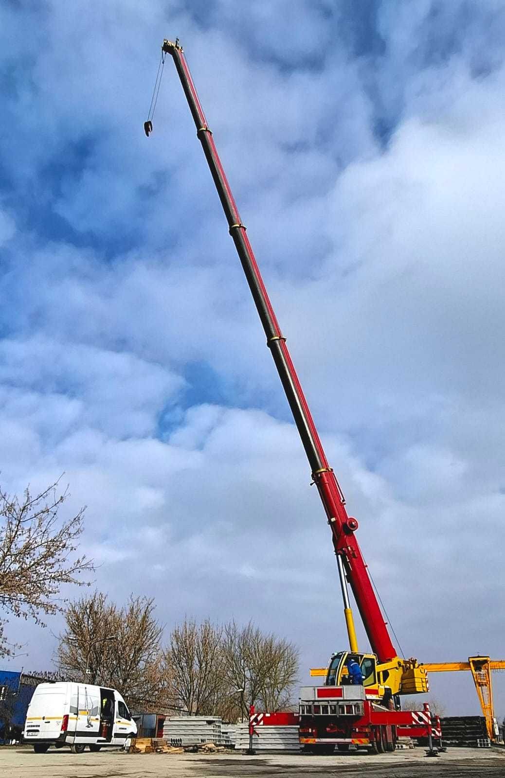 Dźwig usługi dźwigowe liebherr 55T żuraw samochodowy wynajem dźwigu