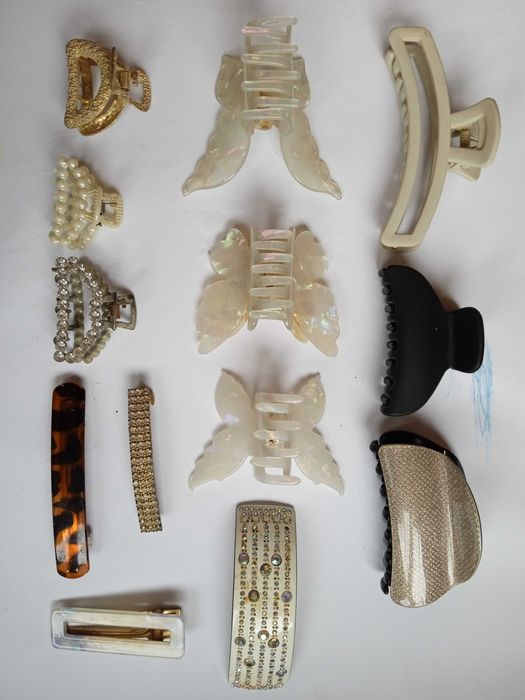 Зажими  и обручя  для волос лот резинки