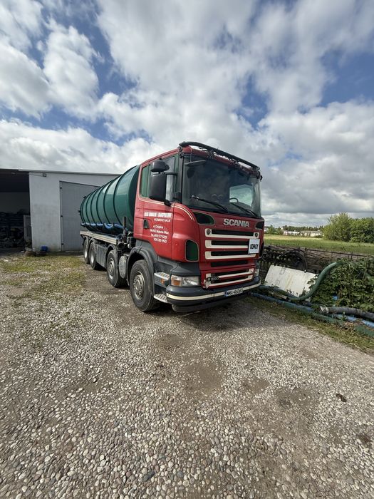 Scania asenizacyjny beczka szambiarka 8x4