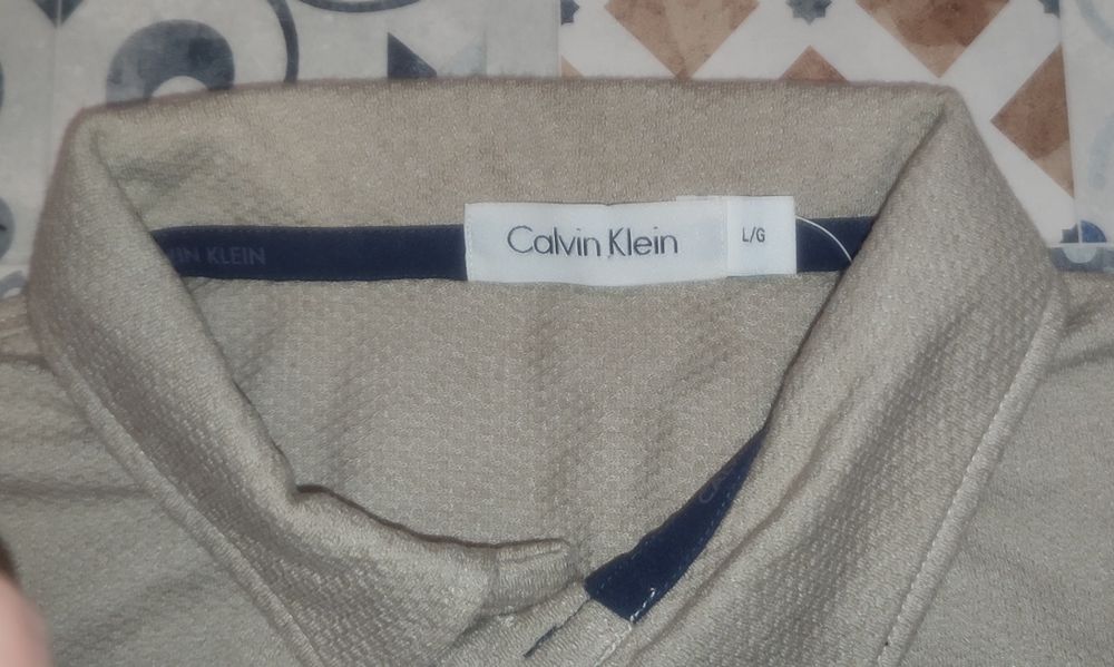Koszulka polo CK Calvin Klein r. M beż