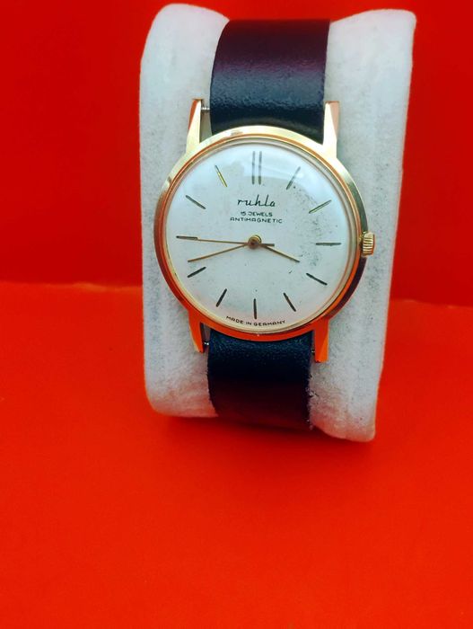Ruhla antimagnetic męski mechaniczny zegarek Au 20