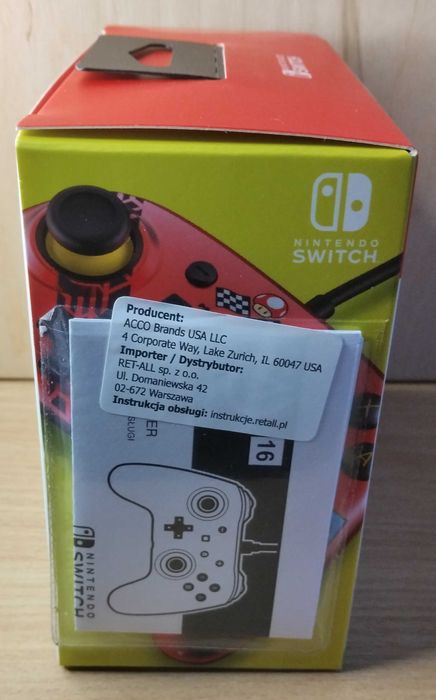 Pad przewodowy PowerA NANO Mario Kart - Nintendo Switch/OLED.