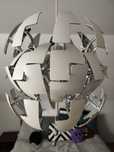 Lampa Ikea srebrna 35cm