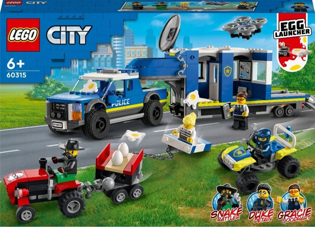 Klocki LEGO City 60315 Mobilne Centrum Dowodzenia Policji auto policja