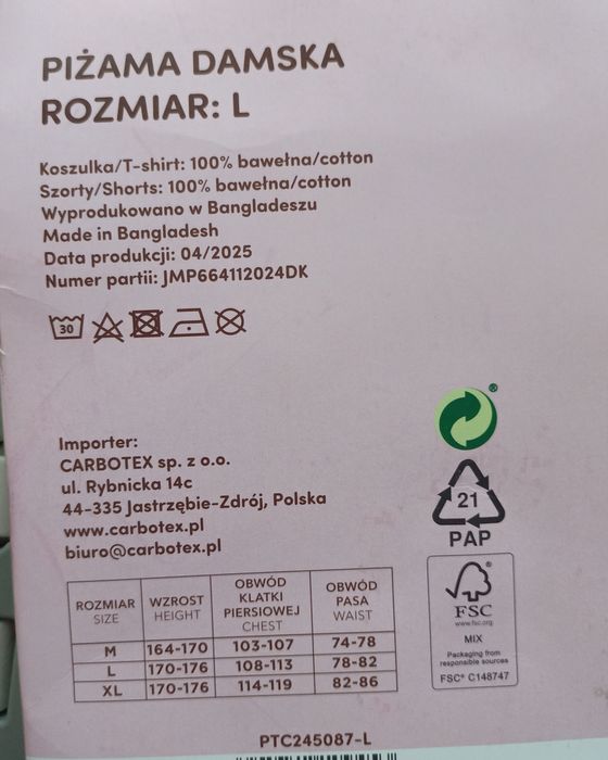 Piżama damska Pusheen L