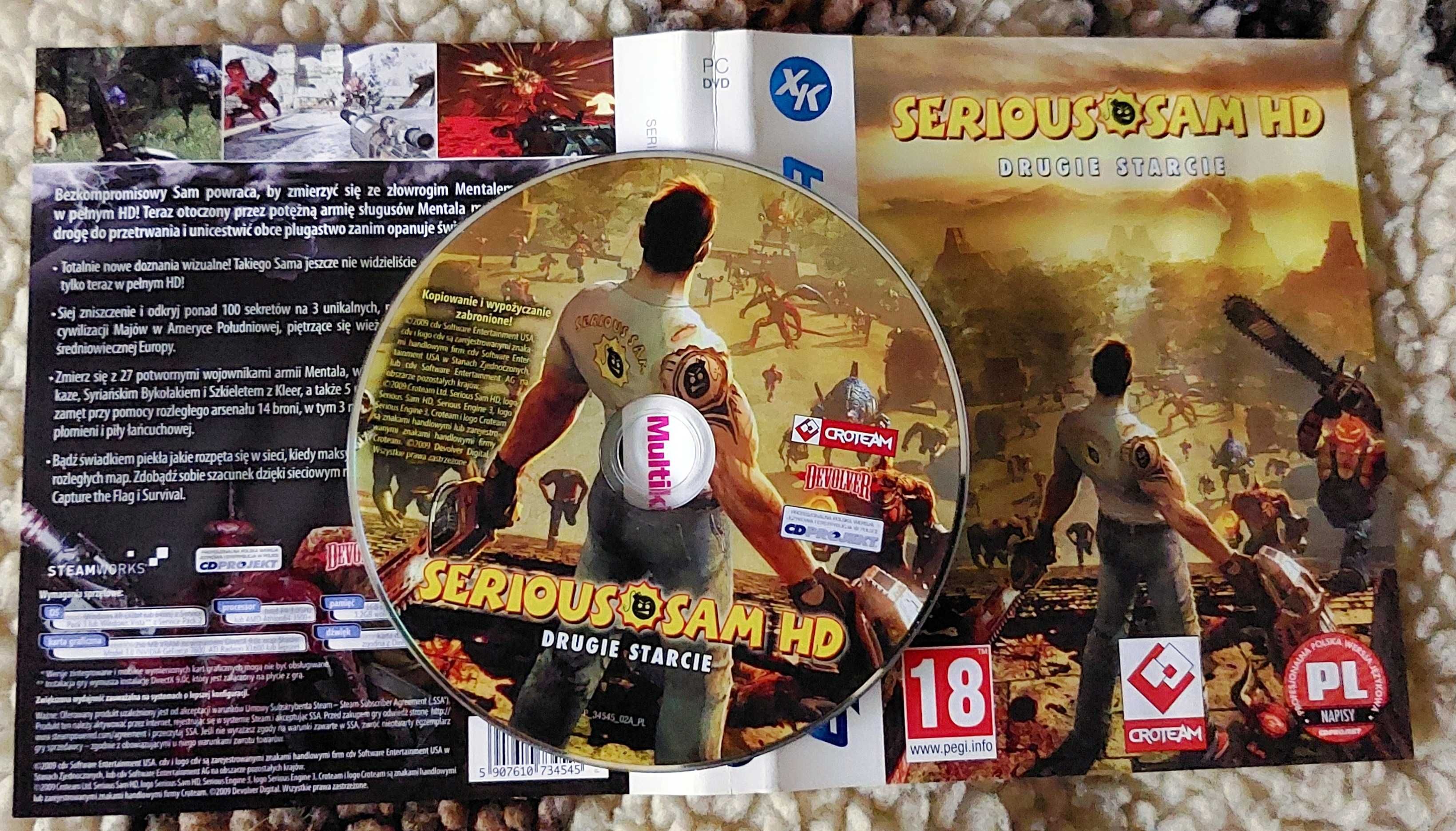 Zestaw 8 gier na PC: Dead Space 2, Scrabble, Hotel Giant, Serious Sam