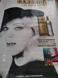 Madonna MDNA TOUR Smirnoff Promo banner plakat duzy