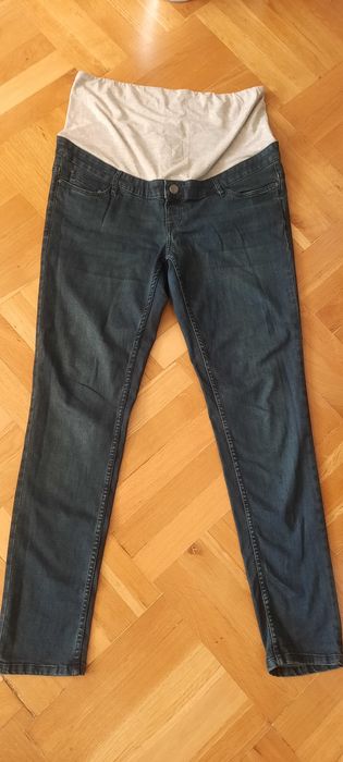 Spodnie ciążowe jeansowe super skinny fit rozm 44