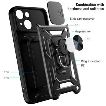 Slide Camera Armor Case do Samsung Galaxy A03S Czarny