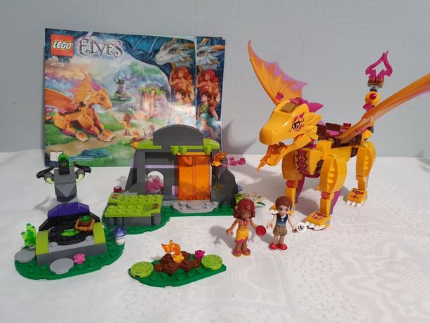 Оригинал LEGO Elves 41175 Лавовая пещера дракона огня