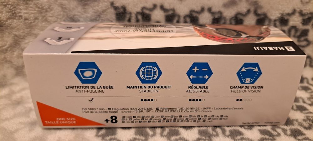 Nowe Okularki Pływackie Korekcyjne Przydymione Szkła Nabaiji 500