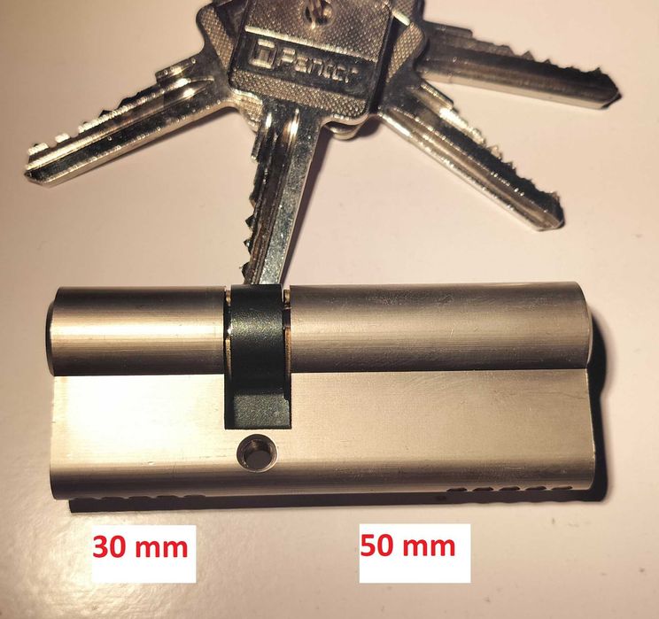 Wkładka zamka POLSKA PANTOR 30/50mm + 4 klucze