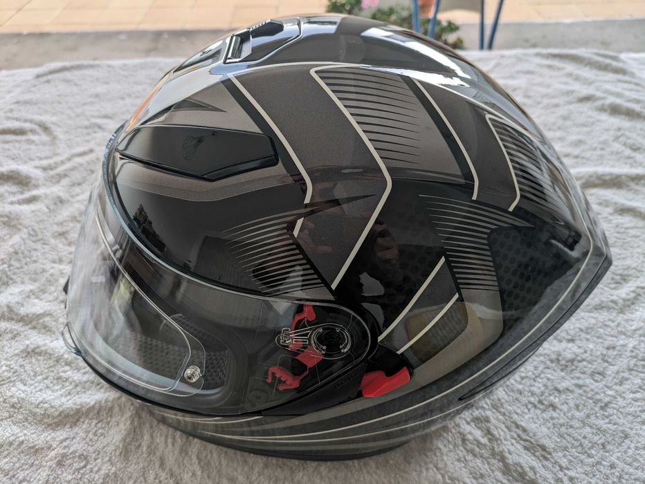 Vendo Capacete AGV K3 SV-S T-XL - c/ Intercomunicador - Como Novo
