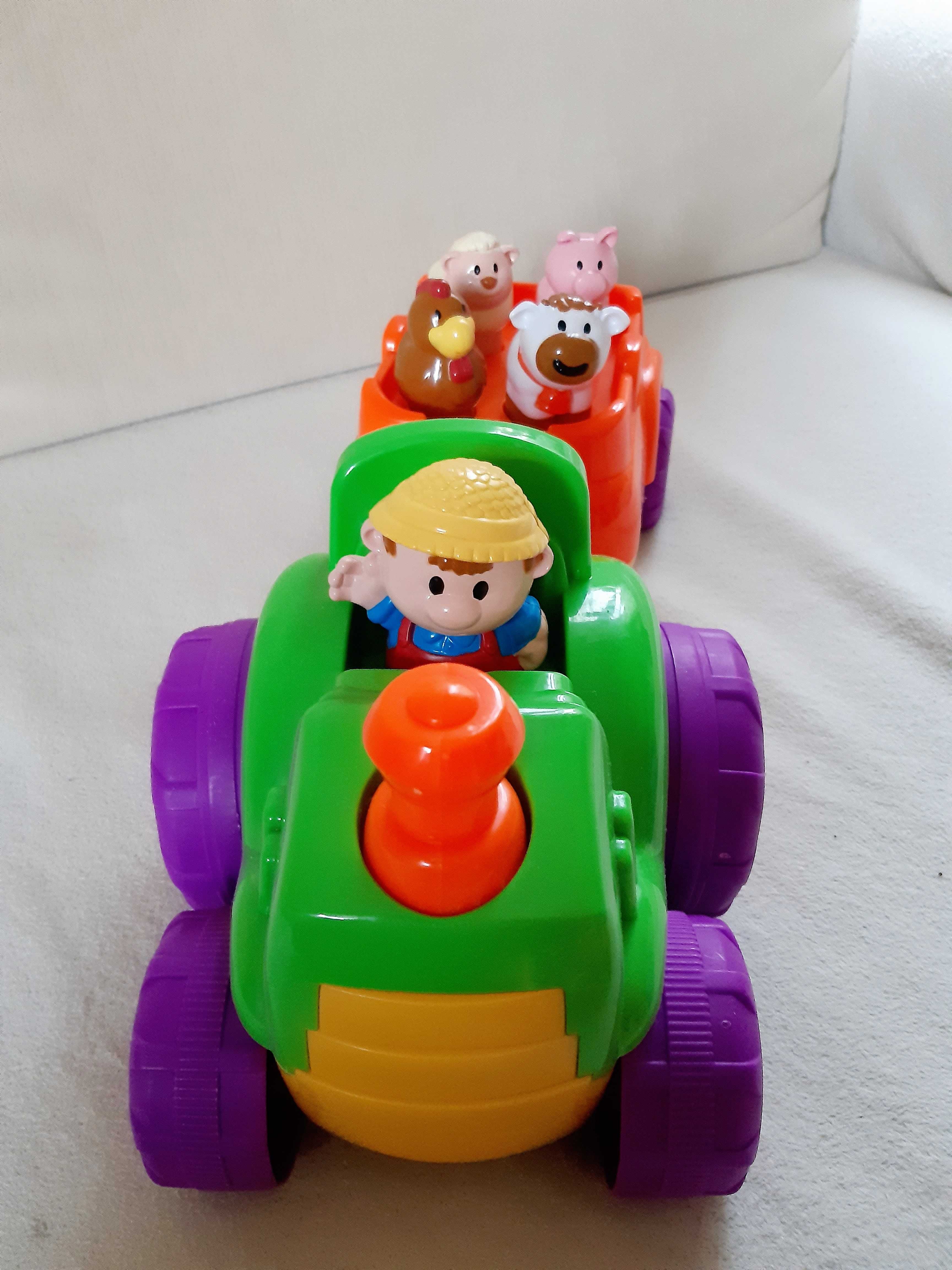 Jak nowy traktor ze zwierzętami interaktywny Smiki