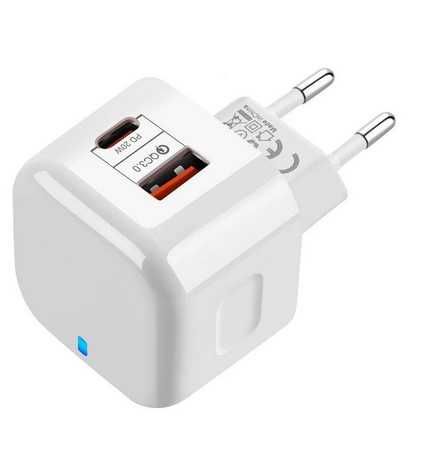 PD 20W typ C ładowarka 2 porty szybkie ładowanie QC3.0 USB-C