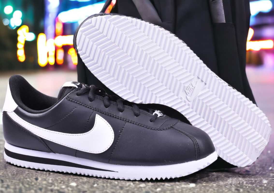 Buty Damskie Nike Cortez Czarne Nowe r 38,5 - 24 cm Szybka Wysyłka